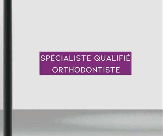 Bande adhésive pour orthodontistes qualifiés